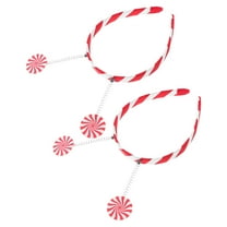 LOLIPPYY 2Pcs Christmas Head Bopper Red Hoops for Kids Performance Decoration and Holiday Celebrations