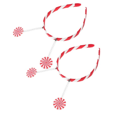 LOLIPPYY 2Pcs Christmas Head Bopper Red Hoops for Kids Performance Decoration and Holiday Celebrations