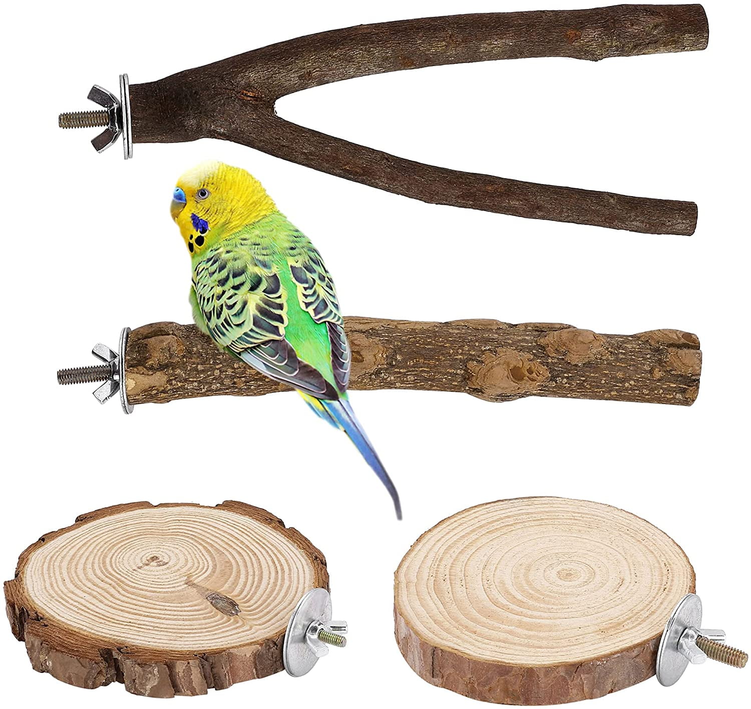 Popular Birds Standing Rack Cockatiel Parrot Cage Perch Branch Pet Accessories 