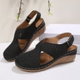 thumbnail image 6 of Hurxie Women Comfortable Flat Sandals: Dressy Summer Sandal - Closed Toe Fisherman Sandals Black 41, 6 of 7