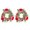 Dark Pink, variant on Sunjoy Tech 2Pcs Candlestick Garland Lifelike Candle Holder Wreath Long-lasting Artificial Wreath for Home Party Decoration
