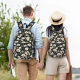 thumbnail image 4 of Fotbe Flowers Mochila de Lona con Estampado, Mochila Duradera, Mochila Versátil de Alta Calidad, Mochila Compacta Vintage-Small, 4 of 5