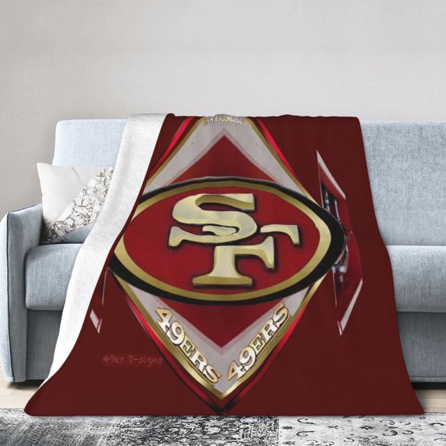 Manta de microfibra ultra suave de los San Francisco 49ers, manta de microfibra, manta cálida de lujo para todas las estaciones, para ropa de cama, sofá y viajes