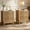 17.72" Oak, variant on HIUU 17" Walnut Finish Bed side Table Set of 2,Mid Century Modern 2 Drawer Bedside Table with Wood Legs,Small Bedside Table with Drawer for Bedroom