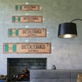 thumbnail image 2 of QUETZALTENANGO GUATEMALA Vintage Aluminum Street Sign Guatemalan flag city country road rustic metal tin gift | Indoor/Outdoor | 18" Wide, 2 of 4