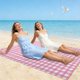 thumbnail image 5 of Manta de playa grande | Esterilla de microfibra sin arena para playa, piscina y picnic | Manta de exterior de secado rápido | Esterilla de viaje rectangular de 200x140 cm para camping, yoga y parque, 5 of 6