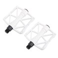 thumbnail image 1 of 1 Pair Cycling Pedals, Expanded Foot Tread Area Solid CrMo Steel Axle 12 Non Slip Pins Pedals for Mountain Road Riding with Hollow Design, 1 of 7