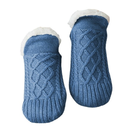 

Indoor Floor Non-Slip Thermal Socks Woven And Velvet Indoor Socks Slippers Thermal Slipper Socks For Women Richer Poorer Socks Womens S-L