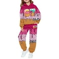 thumbnail image 3 of XAOFW Kids 6 7 Outfits Boys Ice Cream Number Print Sweatsuit 2Pcs Clothing Cute Preppy Ice Cream Themed Baseball Long Sleeve Hoodie Pants Comfort Fashionable Casual Daily Wear Sets, 3 of 6