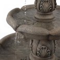 thumbnail image 3 of LuxenHome Résine Grise Ananas Fontaine Extérieure à 3 Niveaux, 3 of 7