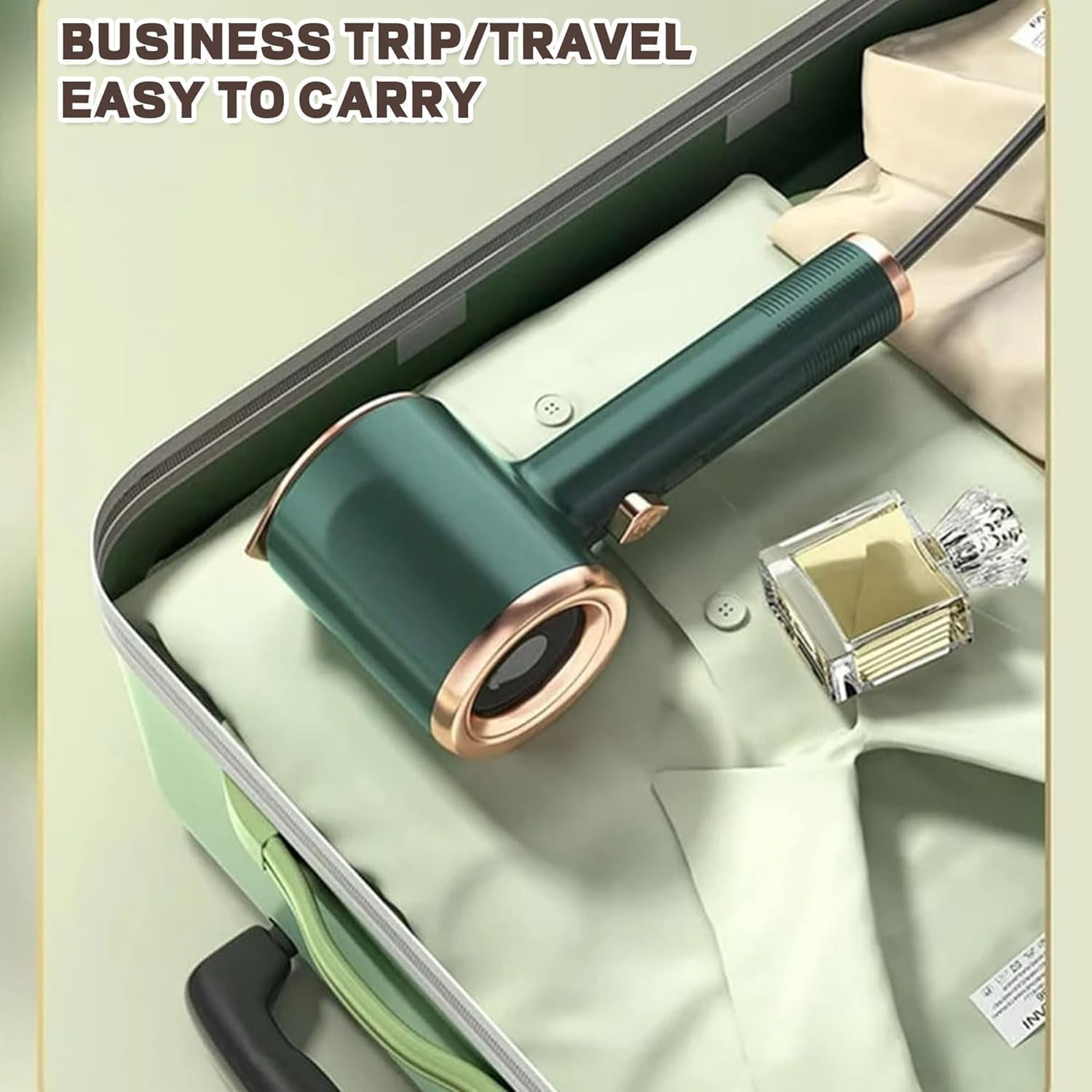 Portable Mini Ironing Machine, 2024 New Travel Mini Steam Iron, Upgraded Portable Handheld Garment Steamer for Clothes