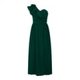 thumbnail image 2 of Women's Long Maxi Summer Dresses Sexy Ruffle One Shoulder Sleeveless Split Fit and Flare Dress Party Wedding Guest Cocktail Dress for Women 2025 Hot, 2 of 5
