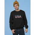 thumbnail image 2 of Usa Quote With The Flag Colors Sweatshirt Men -GoatDeals Designs, Male Small, 2 of 4