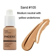 PHOERA Foundation Professional Makeup Full Coverage Fast Base Brighten long-lasting Shade