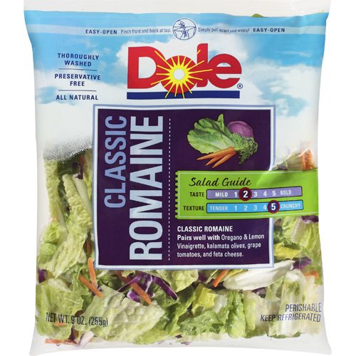 Dole: Classic Romaine Salad, 9 Oz - Walmart.com