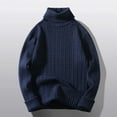 thumbnail image 2 of Ketyyh-chn99 Sweaters for Big Men Long Sleeve Loose Casual Knitwear Warm Tunic Navy,2XL, 2 of 4