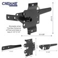 CHIJANE Post Mount Heavy Duty Self Locking Gate for Wooden Fence