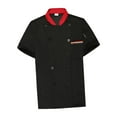thumbnail image 4 of Chaqueta de manga corta, cómoda y transpirable para cocina, restaurante, catering , negro, M Sunnimix Chaquetas de cocinero, 4 of 8
