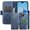 Blue, variant on Compatible with Magsafe Magnetic 2 in 1 Detachable iPhone 16 Pro Max Wallet Case with Credit Card Holder Slots,Luxury Premium PU Leather RFID Blocking Phone Cover For iPhone 16 Pro Max, Black