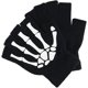 thumbnail image 4 of Guantes de esqueleto, guantes de disfraces elásticos luminosos, guantes de calavera sin dedos, un par kaili Sencillez, 4 of 5