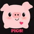thumbnail image 3 of CafePress - Kawaii I Love Pigs Women's Dark T Shirt - Women's Traditional Fit Dark T-Shirt, 3 of 4
