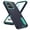 Dark Blue + Cyan, variant on Kryonix for Motorola Moto G Play 2026 6.7” Case Kickstand Durable 3-Layer Military Grade Protective Case Hybrid Silicone Heavy Duty Rugged Shockproof Screen Lip Raised Protection,Transparent+Orange