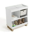 thumbnail image 7 of Storkcraft Modern Convertible Infant Changing Table, White with Driftwood, 7 of 7