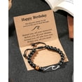 thumbnail image 3 of Birthday Gifts for Men, 30th/40th/50th/60th/Happy Birthday Wave Bracelet Gift for Him, 3 of 8