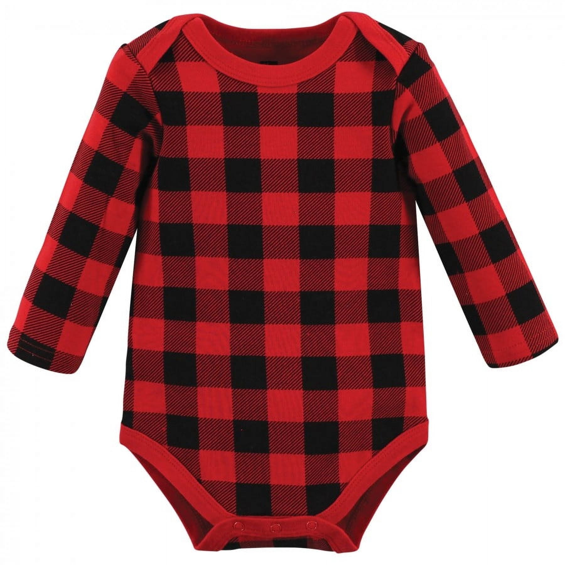 Hudson Baby Cotton Long-Sleeve Bodysuits, 3- Pack, Newborn- 24 Months