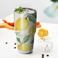 thumbnail image 3 of 30oz Lemon Tumblers Stainless Steel Tumbler with Lid and Straw,Vacuum Insulated Double Wall Travel Tumbler Cups Mug with Cleaning Brush for Coffee,Tea, 3 of 7