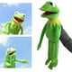 thumbnail image 2 of Marionetas de mano de rana de peluche, peluche de sésamo, lindo peluche de rana Kermit, muñeco de peluche de rana, marioneta de mano de peluche, juguete educativo para niños 60 cm / verde, 2 of 5