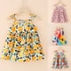 thumbnail image 4 of Vestido Para Niñas Ropa Para Bebés Ropa De Verano Para Niños Pequeños Vestido Sin Mangas Con Tirantes Estampado Gráfico Ropa Para Niños Blanco Odeerbi LM103-2134, 4 of 4