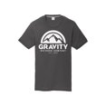thumbnail image 1 of Gravity Outdoor Co. T-Shirt de Performance pour Jeunes - Logo Blanc - Charbon - Petit, 1 of 2