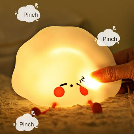 

Dumpling Silicone Lamp USB Rechargeable Two-color Temperature Dimming Night Light Childrens Bedroom Sleep Bedside Led Pat Night Light