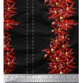 thumbnail image 1 of Soimoi Viscose Chiffon Fabric Diamond Shape & Floral Artistic Printed Fabric 1 Yard 42 Inch Wide, 1 of 1