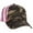 Camo, variant on 6 Panel Low Profile American Flag Patriot USA Mesh Back Trucker Hat, Black/White