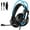 Blue, variant on Voistek V9 Over-Ear Gaming Headset with Microphone, Surround Sound, Noise Cancellation, Black