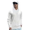 thumbnail image 6 of Men's UPF 50+ Sun Protection Hoodie Shirts Long Sleeve Uv Protection Shirt Fishing Hiking Swimming Running Rash Guards Hoodie with Hood Quick Dry T Shirts@100, 6 of 6