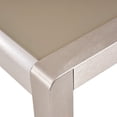 thumbnail image 3 of Ian Outdoor Modern 4 Seater Aluminum Dining Set with Tempered Glass Table Top, Silver, 3 of 8