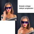 thumbnail image 3 of Gafas de sol FEISEDY vintage cuadradas estilo ojo de gato B2473 para mujer, 3 of 8