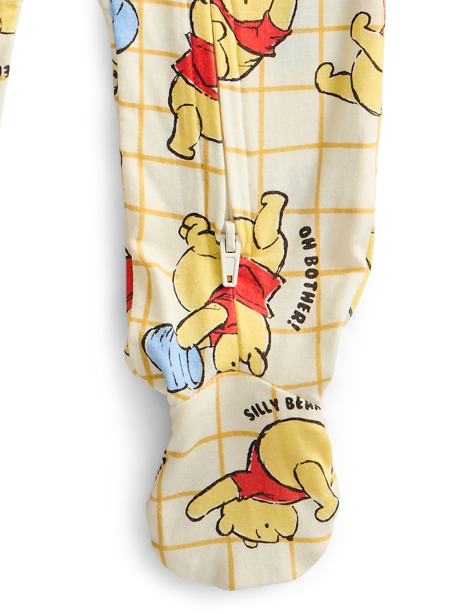 Character Baby Boys or Girls Cozy and Comfortable Viscose Two-Way Zip Footed Sleep 'N Play One-Piece Pajamas, Sizes 0M–6/9M