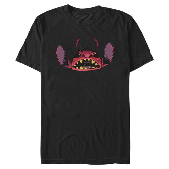 Mens Lilo & Stitch Leroy Evil Face T Shirt