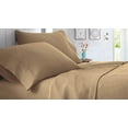 thumbnail image 4 of 100% Egyptian Cotton Bed Sheets Set with 12" Inch Deep Pocket - Soft & Cooling Sheets - 4 Piece Sheets & Pillowcases - 400 Thread Count Luxury Bedding - Taupe Solid, Full-XL Size., 4 of 7
