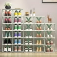 thumbnail image 3 of A Space-saving Shoe Drying Racks with 9 Tiers, Holds 9 Pairs Of Shoes, Made Of Durable Plastic, Stackable Design for Home Storage， Suitable for Use In Bedrooms, Balconies, And Living Room, 3 of 6