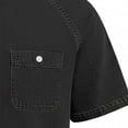 thumbnail image 4 of Blmnix Big And Tall Shirts Men T Shirt Oversized Denim Shirt Guide Tshirts Black Short Sleeve Button Down Jewel Neck Tee Shirts Mens,L, 4 of 4