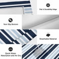 thumbnail image 5 of Navy Sky Blue Ombre Striped Outdoor Rug 3x5 Ft, Non Slip Washable Area Rug, Gradient Horizontal Lines Patio Rugs Carpet Runner, Large Floor Mat for Indoor/Outdoor Deck Porch Camping, 5 of 8