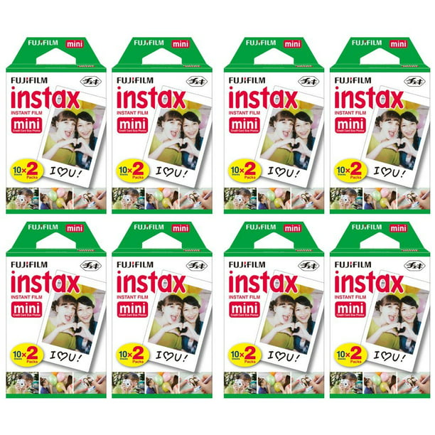 Stoffig Nauw steekpenningen Fujifilm Instax Mini Instant Film (8 Twin packs, 160 Total pictures) for  Instax Cameras, - Walmart.com