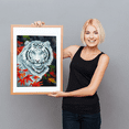 thumbnail image 4 of Diamond Dotz® White Tiger in Autumn Diamond Painting Kit - 18" x 14", 4 of 6