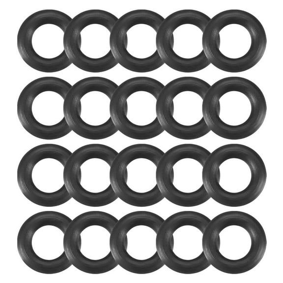 20Pcs Black 8mm Dia 2mm Thickness Nitrile Rubber O Ring NBR Sealing Grommets