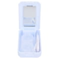 thumbnail image 1 of Estuche para guardar lentes de contacto, contenedor para remojar, con espejo, pinzas, varilla aplicadora (azul), n.° 2, 1 of 10